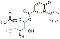 1-O-(5-CARBOXY-N-PHENYL-2-1H-PYRIDONE)-D-GLUCURONIC ACID 结构式