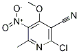 6-CHLORO-5-CYANO-4-METHOXY-2-METHYL-3-NITROPYRIDINE 结构式