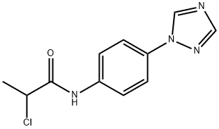 2-CHLORO-N-(4-[1,2,4]TRIAZOL-1-YL-PHENYL)-PROPIONAMIDE 结构式