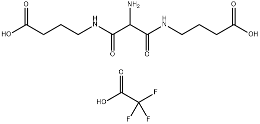 AMINOMALONIC ACID BIS(4-AMINOBUTYRIC ACID)AMIDE, TRIFLUOROACETIC ACID SALT 结构式