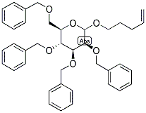 PENT-4-ENYL-2,3,4,6-TETRA-O-BENZYL-D-MANNOPYRANOSIDE 结构式