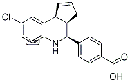 4-[(3AR,4S,9BS)-8-CHLORO-3A,4,5,9B-TETRAHYDRO-3H-CYCLOPENTA[C]QUINOLIN-4-YL]BENZOIC ACID 结构式