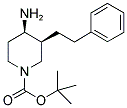 TERT-BUTYL CIS-4-AMINO-3-(2-PHENYLETHYL)PIPERIDINE-1-CARBOXYLATE 结构式