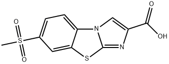 7-(METHYLSULFONYL)IMIDAZO[2,1-B][1,3]BENZOTHIAZOLE-2-CARBOXYLIC ACID 结构式