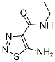 5-AMINO-N-ETHYL-1,2,3-THIADIAZOLE-4-CARBOXAMIDE 结构式