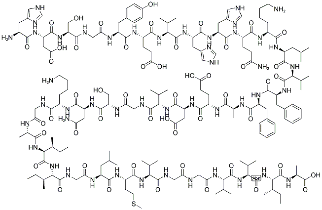 BETA-AMYLOID (6-42) 结构式