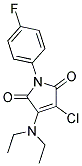 3-CHLORO-4-(DIETHYLAMINO)-1-(4-FLUOROPHENYL)-1H-PYRROLE-2,5-DIONE 结构式