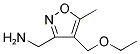 ([4-(ETHOXYMETHYL)-5-METHYLISOXAZOL-3-YL]METHYL)AMINE 结构式