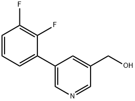 (5-(2,3-二氟苯基)吡啶-3-基)甲醇 结构式