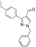 1-BENZYL-3-(4-ETHYLPHENYL)-1H-PYRAZOLE-4-CARBALDEHYDE 结构式