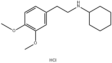 CYCLOHEXYL-[2-(3,4-DIMETHOXY-PHENYL)-ETHYL]-AMINEHYDROCHLORIDE 结构式