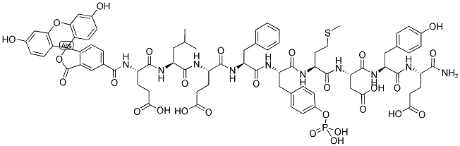 PROTEIN TYROSINE PHOSPHATASE 1B SUBSTRATE [ELEF-PY-MDYE-NH2], 5-FAM LABELED 结构式