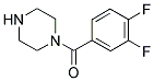1-(3,4-DIFLUOROBENZOYL)PIPERAZINE 结构式