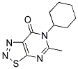 6-CYCLOHEXYL-5-METHYL[1,2,3]THIADIAZOLO[5,4-D]PYRIMIDIN-7(6H)-ONE 结构式