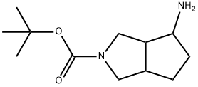 4-氨基-六氢环戊基并[C]吡咯-2-甲酸叔丁酯 结构式