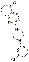 2-[4-(3-CHLOROPHENYL)PIPERAZIN-1-YL]-7,8-DIHYDROQUINAZOLIN-5(6H)-ONE 结构式