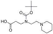 N-Boc-3-(2-piperidin-1-yl-ethylamino)-propionic acid 结构式
