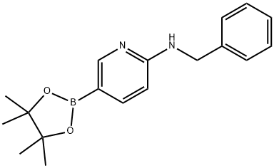 6-(苄氨基)吡啶-3-硼酸频哪醇酯 结构式