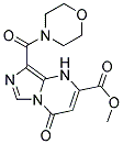 METHYL 8-(MORPHOLIN-4-YLCARBONYL)-4-OXO-1,4-DIHYDROIMIDAZO[1,5-A]PYRIMIDINE-2-CARBOXYLATE 结构式