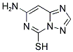 7-AMINO[1,2,4]TRIAZOLO[1,5-C]PYRIMIDINE-5-THIOL 结构式