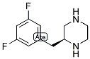 (S)-2-(3,5-DIFLUORO-BENZYL)-PIPERAZINE 结构式