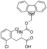 (S)-3-(2,6-DICHLORO-PHENYL)-2-(9H-FLUOREN-9-YLMETHOXYCARBONYLAMINO)-PROPIONIC ACID 结构式