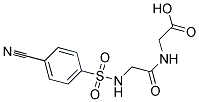[({[(4-CYANOPHENYL)SULFONYL]AMINO}ACETYL)AMINO]ACETIC ACID 结构式