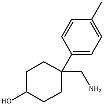 4-(氨甲基)-4-对甲苯基环己醇 结构式