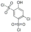 4-CHLORO-6-HYDROXY-BENZENE-1,3-DISULFONYL DICHLORIDE 结构式