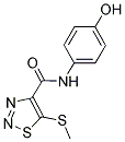 N-(4-HYDROXYPHENYL)-5-(METHYLTHIO)-1,2,3-THIADIAZOLE-4-CARBOXAMIDE 结构式