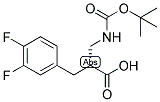 (R)-2-(TERT-BUTOXYCARBONYLAMINO-METHYL)-3-(3,4-DIFLUORO-PHENYL)-PROPIONIC ACID 结构式