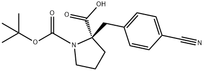 (R)-1-(tert-Butoxycarbonyl)-2-(4-cyanobenzyl)pyrrolidine-2-carboxylicacid