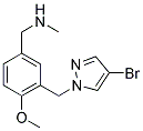 (3-[(4-Bromo-1H-pyrazol-1-yl)methyl]-4-methoxybenzyl)methylamine 结构式