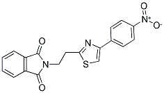 2-{2-[4-(4-NITROPHENYL)-1,3-THIAZOL-2-YL]ETHYL}-1H-ISOINDOLE-1,3(2H)-DIONE 结构式