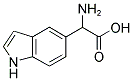 AMINO-(1H-INDOLE-5-YL)-ACETIC ACID 结构式