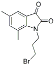 1-(3-Bromopropyl)-5,7-dimethyl-1H-indole-2,3-dione 结构式