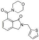 7-(MORPHOLIN-4-YLCARBONYL)-2-(THIEN-2-YLMETHYL)ISOINDOLIN-1-ONE 结构式