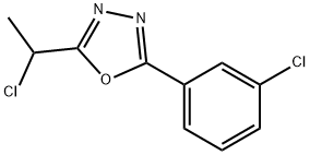 2-(1-CHLOROETHYL)-5-(3-CHLOROPHENYL)-1,3,4-OXADIAZOLE 结构式