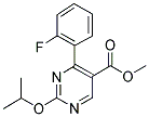 METHYL-2-ISOPROPOXY-4-(2-FLUOROPHENYL)-5-PYRIMIDINE CARBOXYLATE 结构式