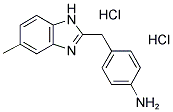 4-((6-甲基-1H-苯并[D]咪唑-2-基)甲基)苯胺二盐酸盐 结构式