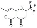 7-METHYL-2-(TRIFLUOROMETHYL)-4H,5H-PYRANO[4,3-B]PYRAN-4,5-DIONE 结构式