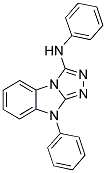 PHENYL-(9-PHENYL-9H-BENZO[4,5]IMIDAZO[2,1-C][1,2,4]TRIAZOL-3-YL)-AMINE 结构式