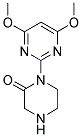 1-(4,6-DIMETHOXY-PYRIMIDIN-2-YL)-PIPERAZIN-2-ONE 结构式