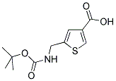 5-(TERT-BUTOXYCARBONYLAMINO-METHYL)-THIOPHENE-3-CARBOXYLIC ACID 结构式