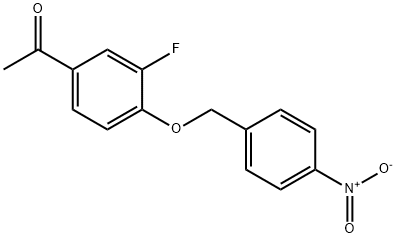 1-(3-FLUORO-4-[(4-NITROBENZYL)OXY]PHENYL)-1-ETHANONE 结构式