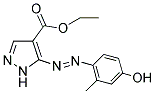 Ethyl 5-[(E)-(4-hydroxy-2-methylphenyl)diazenyl]-1H-pyrazole-4-carboxylate 结构式
