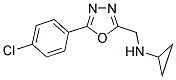 N-[[5-(4-CHLOROPHENYL)-1,3,4-OXADIAZOL-2-YL]METHYL]-N-CYCLOPROPYLAMINE 结构式