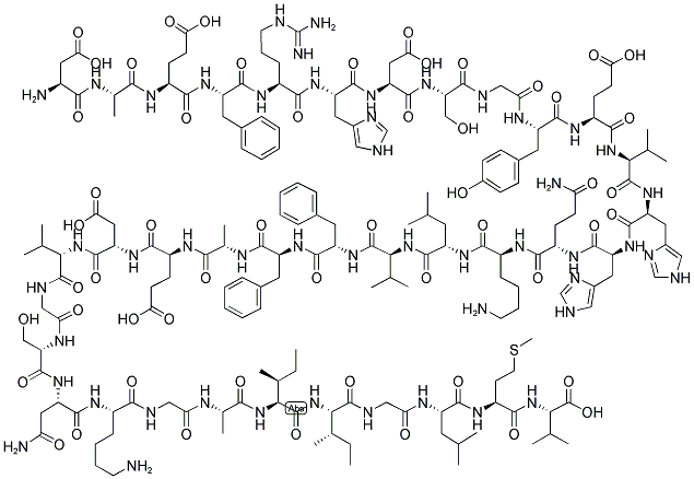 Beta-Amyloid (1-36), Human 结构式