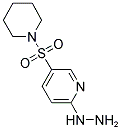 2-HYDRAZINO-5-(PIPERIDIN-1-YLSULFONYL)PYRIDINE 结构式