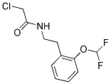 2-CHLORO-N-[2-[2-(DIFLUOROMETHOXY)PHENYL]ETHYL]ACETAMIDE 结构式